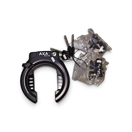 Axa XXL Black Ring Lock + Saddle Bag + Ulc100 halskæde