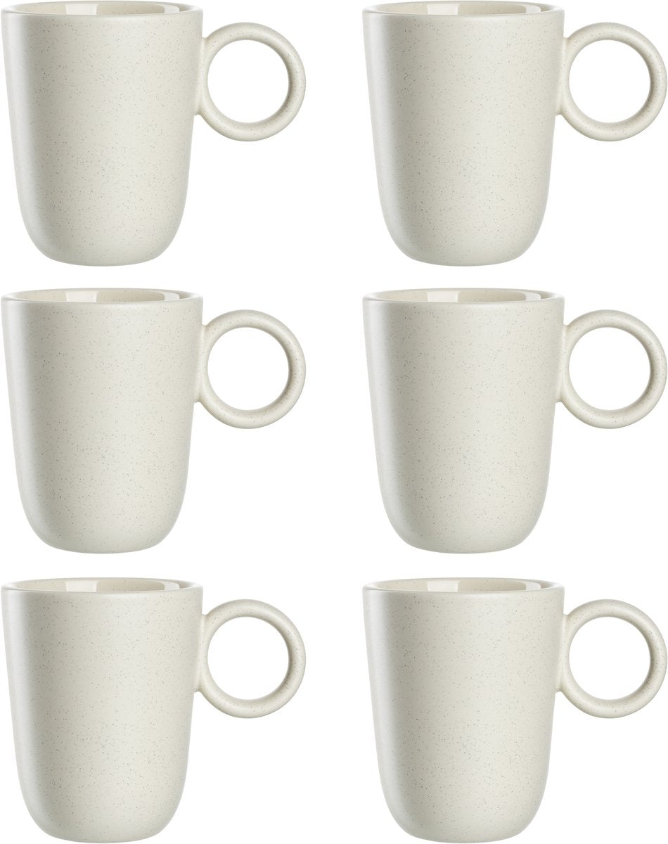 Leonardo roma krus 400ml creme - sæt 6