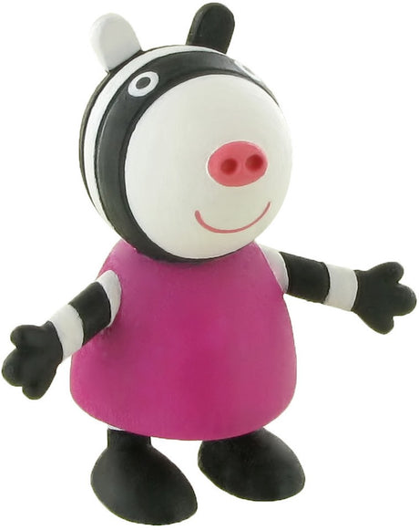 Peppa pig zoe zebra kage topper dekoration 6 cm.