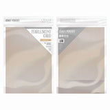 Craft perfect by tonic studios craft perfect • perlemorsfarvet kort a4 250 g kaffecreme 5 stk.