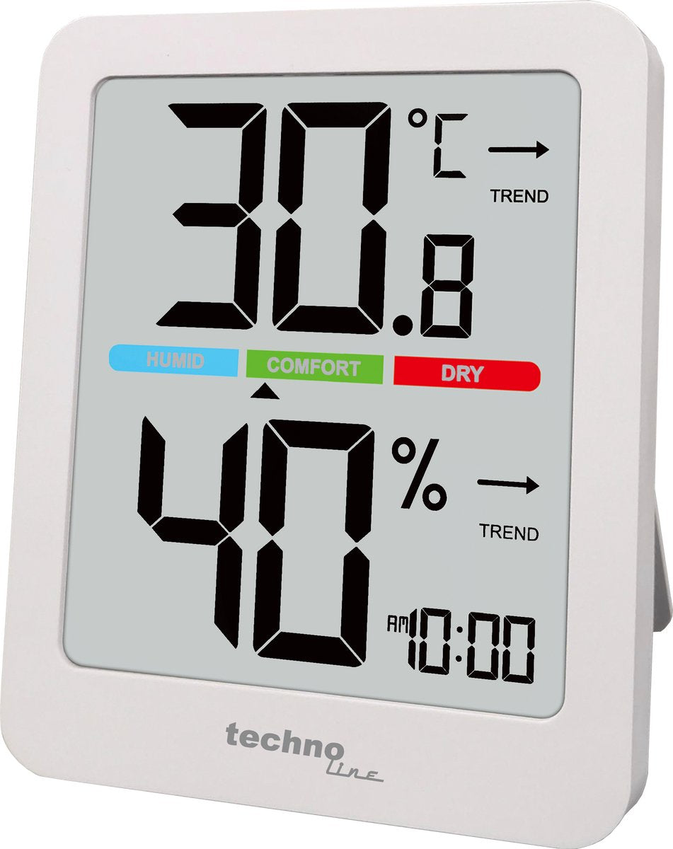 Technoline termometer - ws 9456 - 81x98x15mm - hvid - tl-ws9456