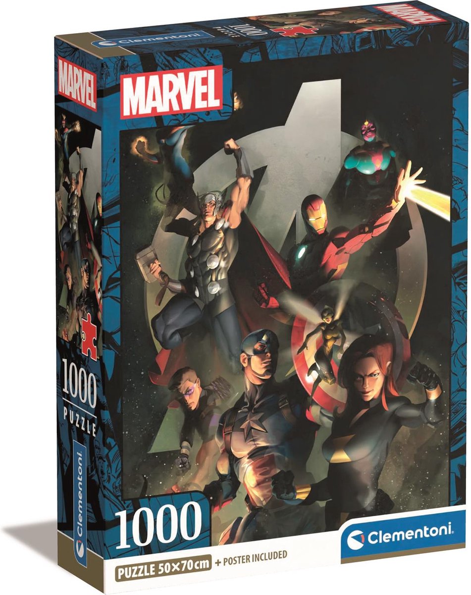 Clementoni - puslespil - Marvel Avengers - 100 brikker - fra 14 år