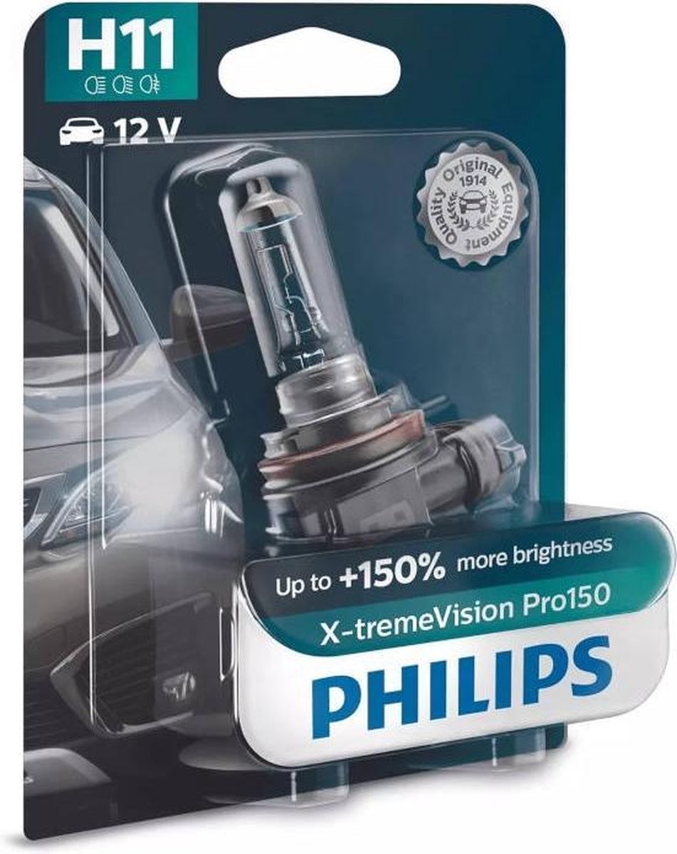 Philips 12362xvpb1 halogeenlamp x-tremevision h11 55 w 12 v