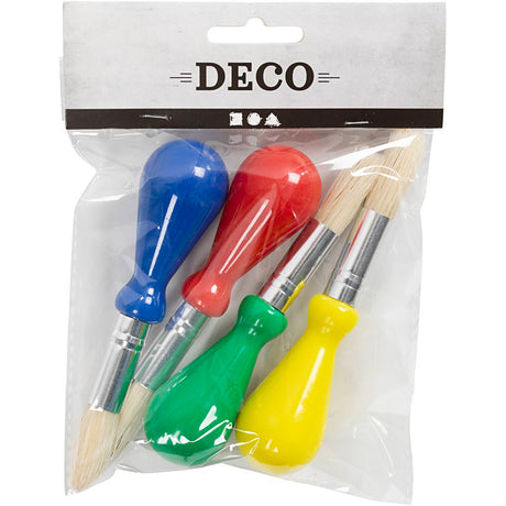 Creativ virksomhed https: www.cchobby.nl børnebørster-l-11-5-cm-d-13-mm-b-11-mm-round-4-piece-1-box