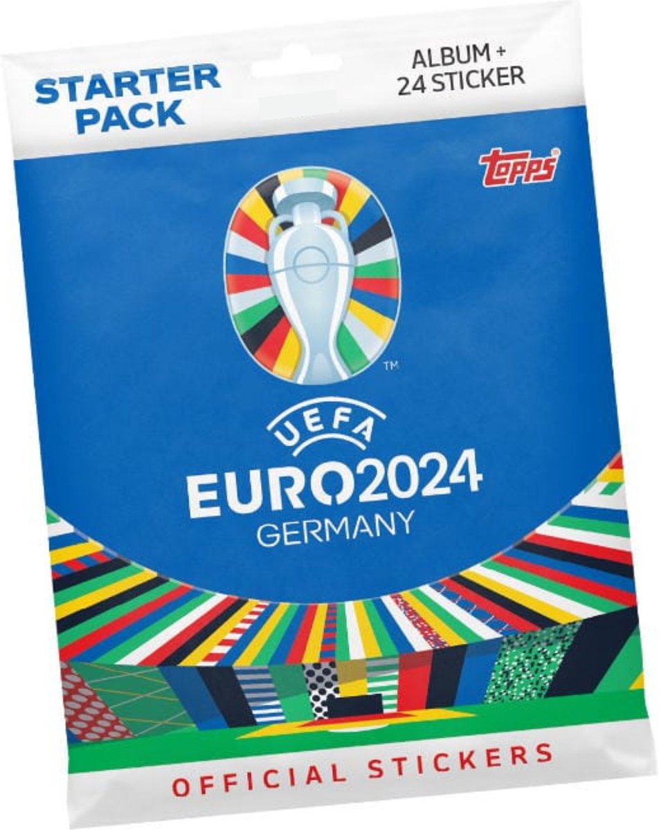 Topps - uefa euro 2024 - startpakke klistermærker