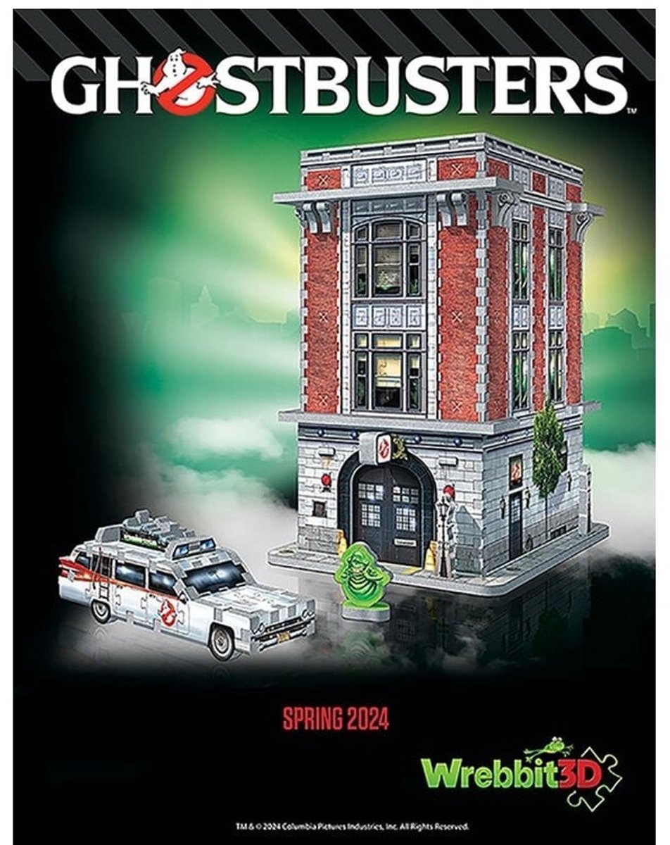 Wrebbit 3d ghostbusters puslespil hovedkvarter - 500 brikker.