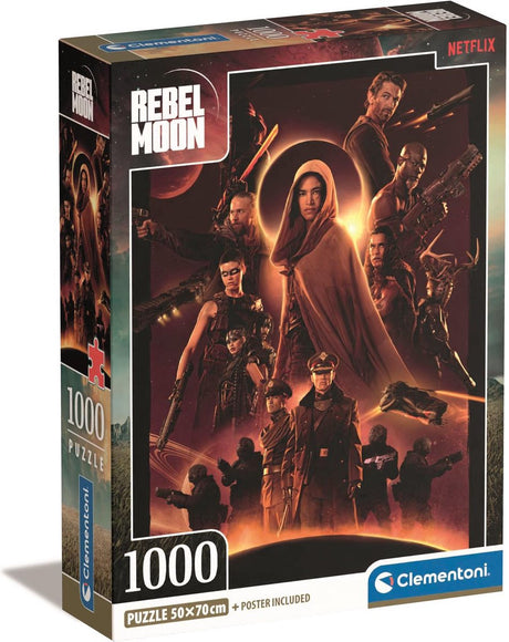 Clementoni - puslespil - 1000 brikker - netflix rebel moon - puslespil for voksne