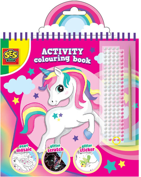 Ses creative ses doe malebog glitter 3 i 1