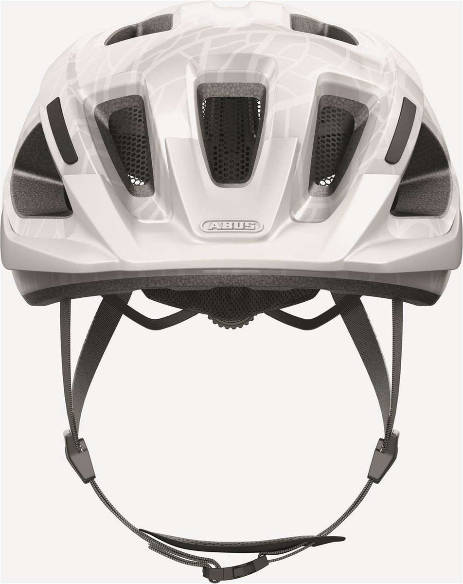 Abus cykelhjelm aduro 3.0 hvid art s - 51-55 cm - hvid - velegnet til brug på elcykler - bycykler - 280 g