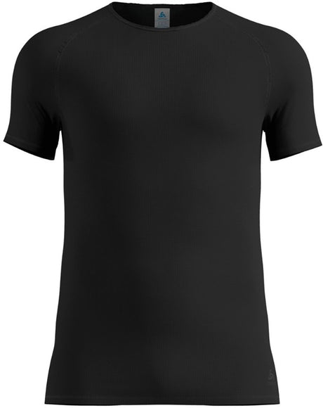 Odlo active let base layer skjorte med rund hals og korte ærmer - herrer - sort - s