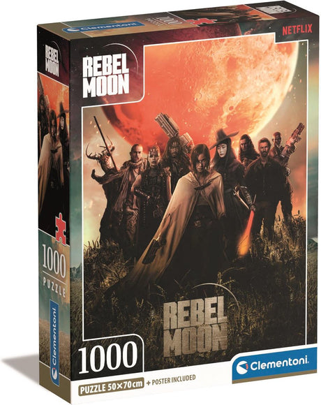 Clementoni - puslespil - 1000 brikker - netflix rebel moon - puslespil for voksne