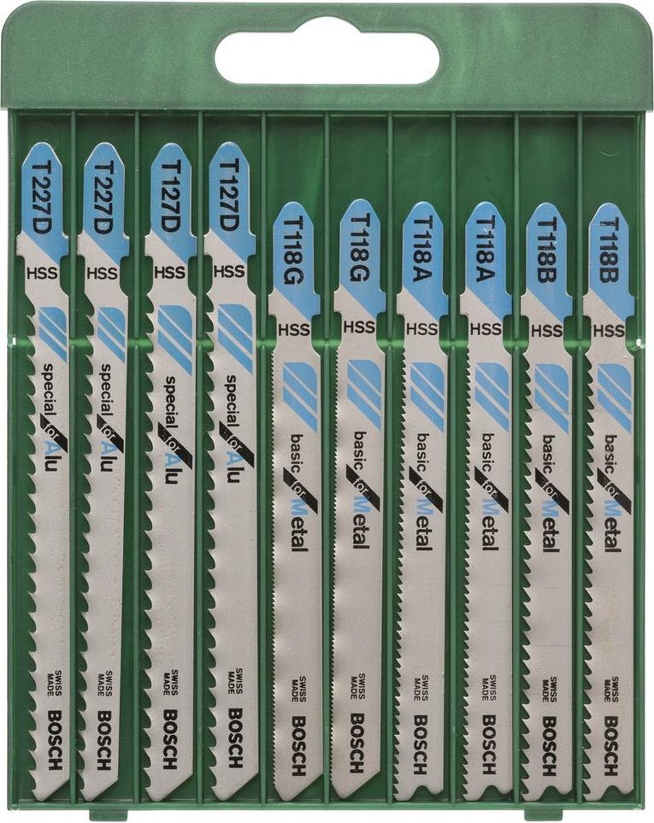 Bosch stiksavklinger - 10 stk - metal
