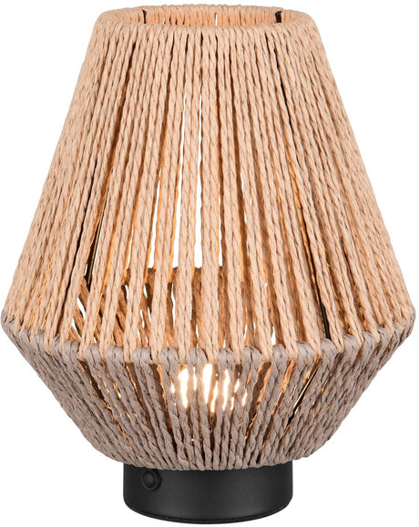Rl live your light reality lira - bordlampe - naturlig - inkl. 1x SMD 1,5 W - 4-trins berøring - USB-forbindelse - genopladelig - trådløs