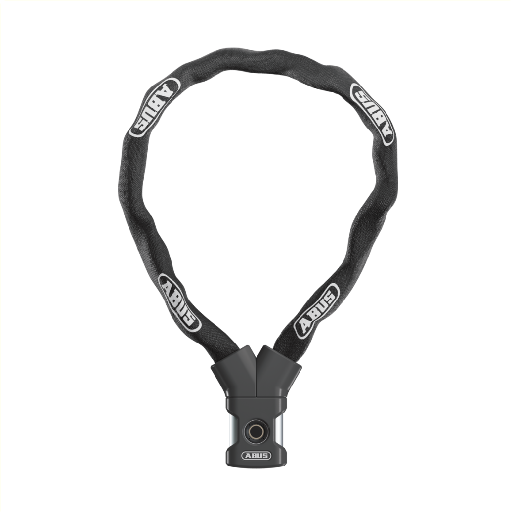 Abus cykellås kædelås - yardo fingeraftryk 7807f - sikkerhedsniveau 8 - sort - 85 cm - velegnet til elcykler og bycykler