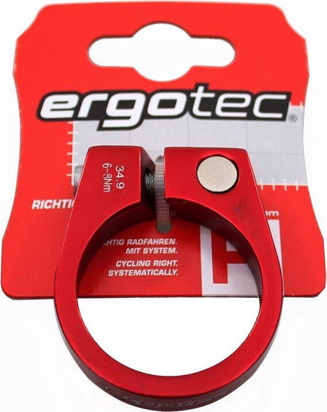 Ergotec Saddle Clamp Sci-105 34,9 mm med skrue rød