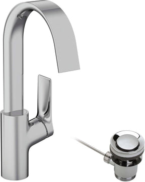 Hansgrohe Vivinis etgrebs håndvaskarmatur 210 med drejetud og udtrækskrom affald