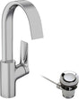 Hansgrohe Vivinis etgrebs håndvaskarmatur 210 med drejetud og udtrækskrom affald