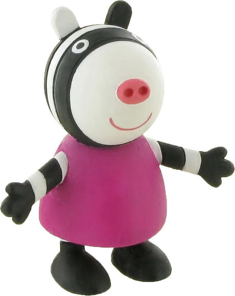 Peppa pig zoe zebra kage topper dekoration 6 cm.