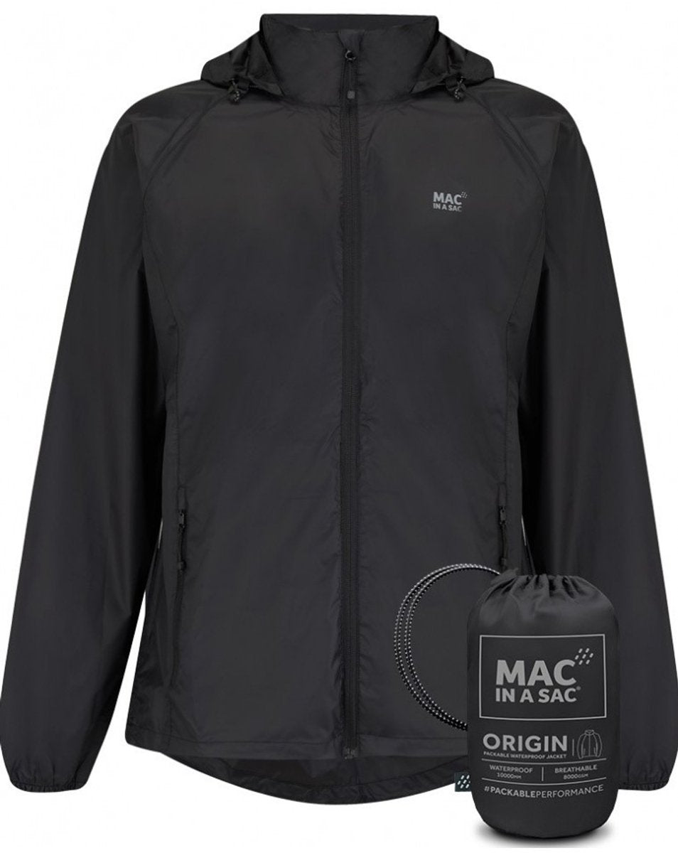 Mac in a sac origin 2 regenjas unisex - zwart - maat xxl