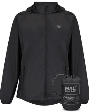 Mac in a sac origin 2 regenjas unisex - zwart - maat xxl