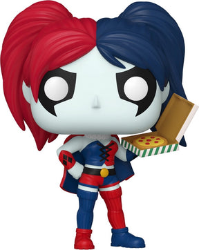 Funko harley quinn harley quinn med pizza vinyl figur 452 pop! standard