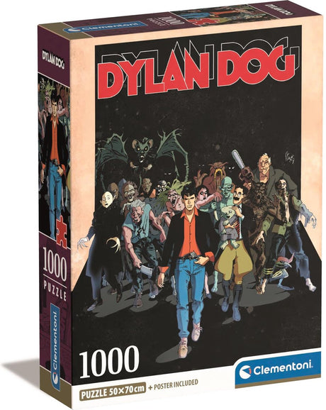 Clementoni - puslespil - 1000 brikker - dylan hund - puslespil for voksne