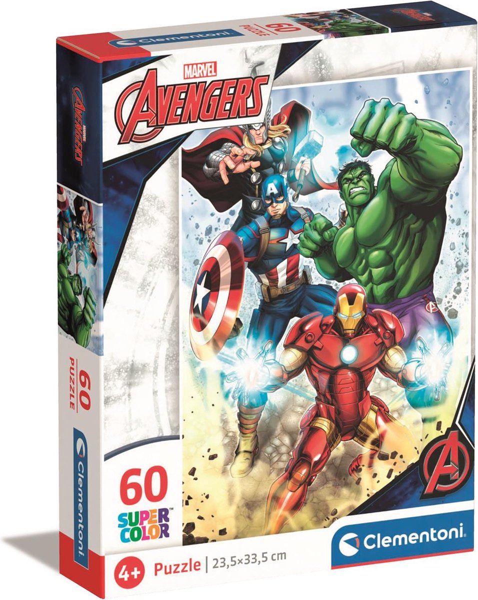 Clementoni Jigsaw Puzzle Super Color Marvel Avengers, 60st.
