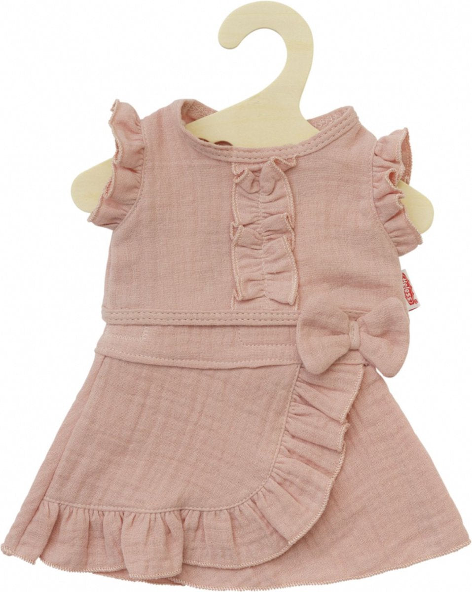 Heless dukker slå nederdel pink med flæser, 35-45 cm