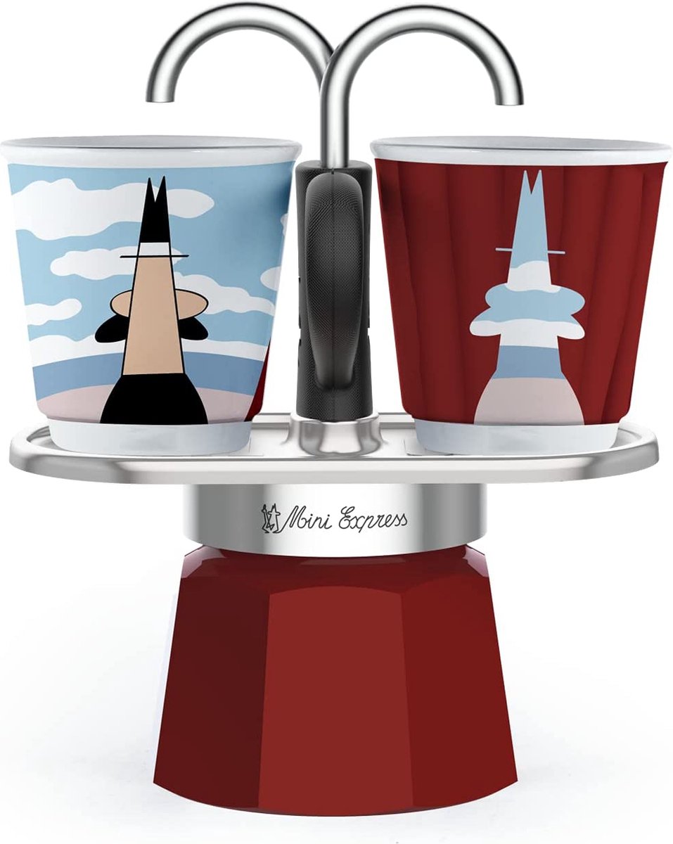 Bialetti mini express magrite - sæt med 2 kopper