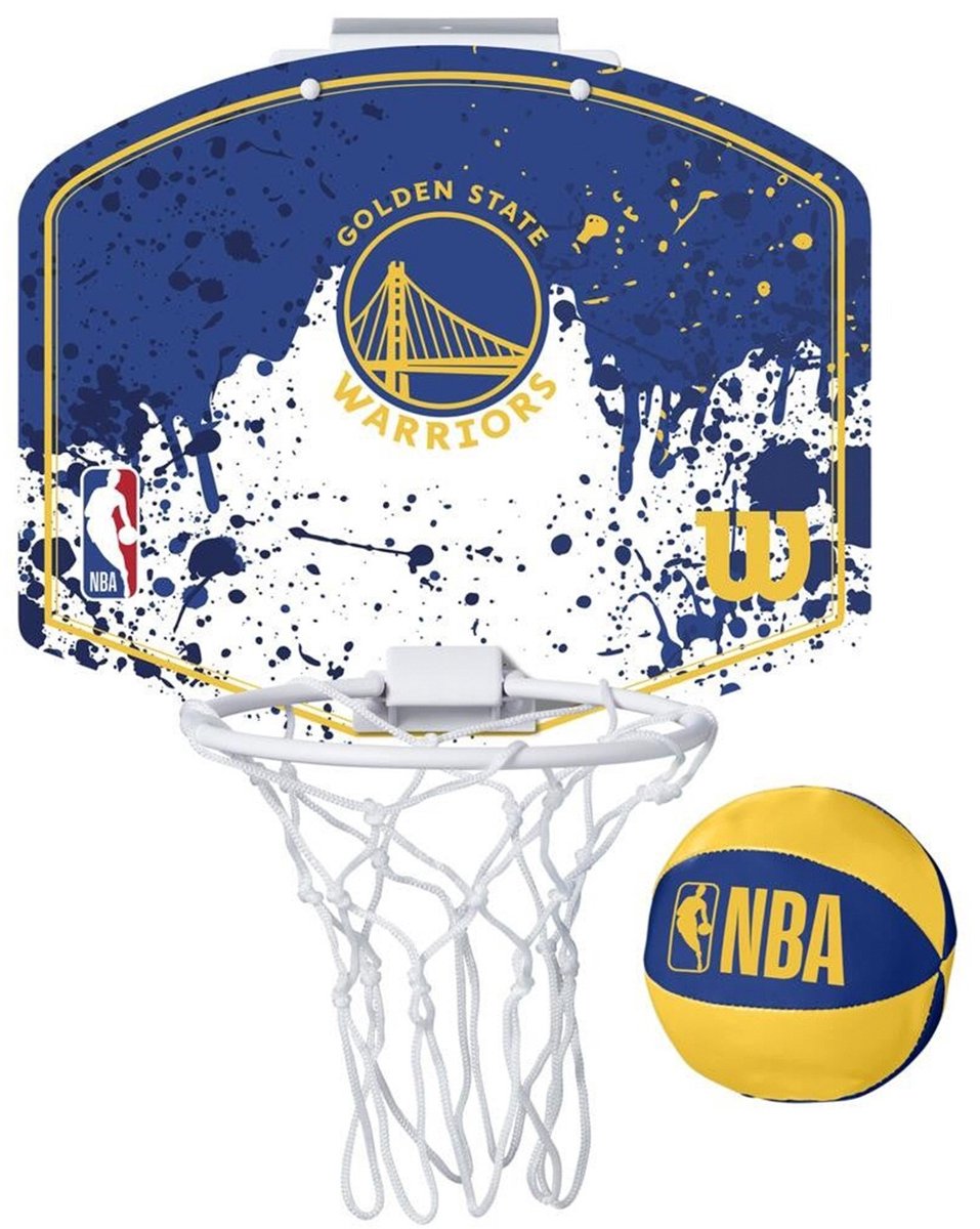 Wilson nba - golden state warriors - mini basketball sæt