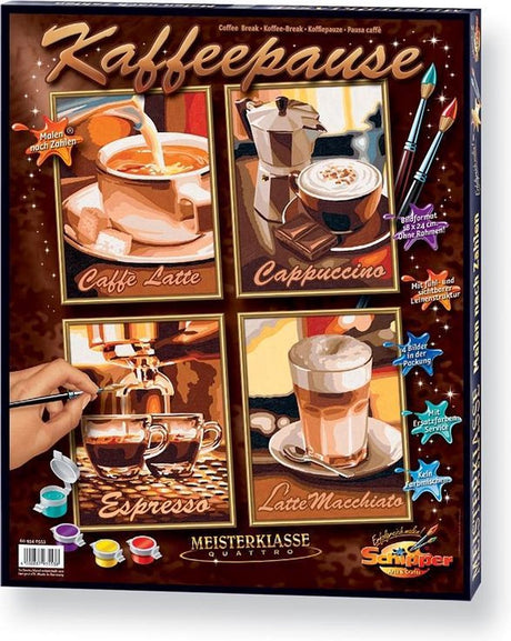 Skippermaleri efter tal - kaffepause - hobbypakke