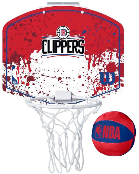 Wilson team mini hoop NBA klipper sæt med bold og mini kurv flerfarvet