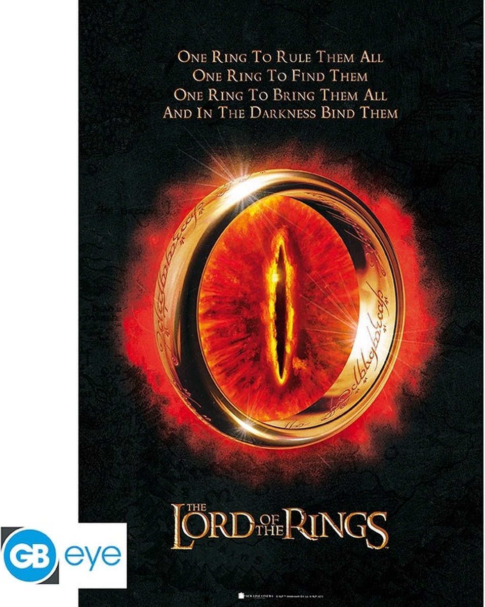 Abystyle plakat Ringenes Herre - den ene ring 61x91,5cm