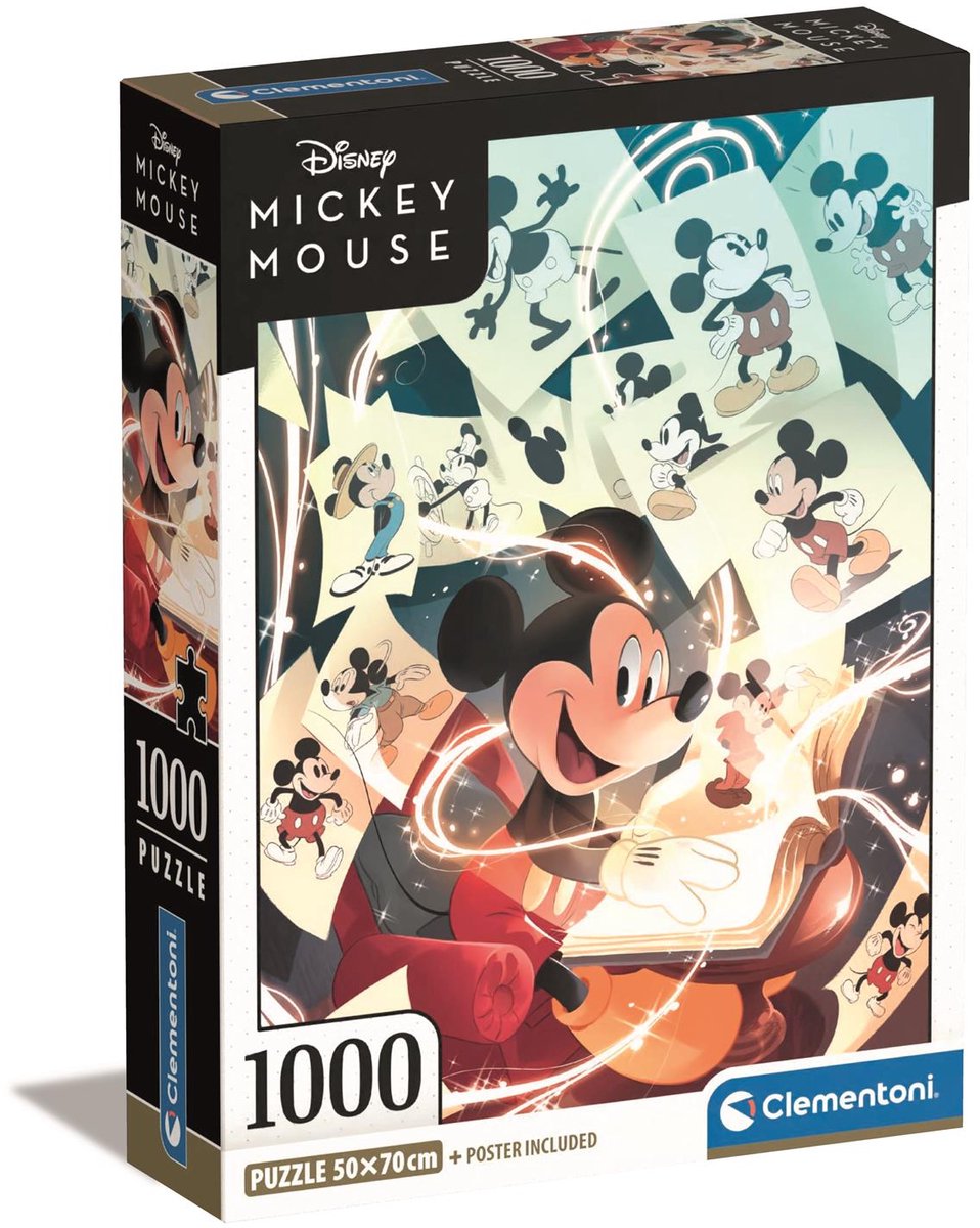 Clementoni Jigsaw -puslespil Mickey Mouse, 1000st.