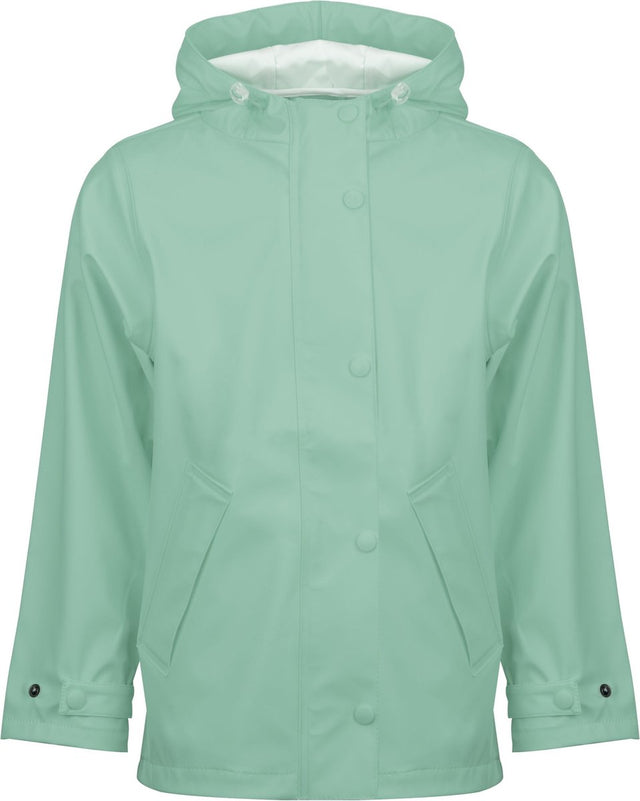 Ralka regenjas junior - sprinkle - mintgroen - maat 140