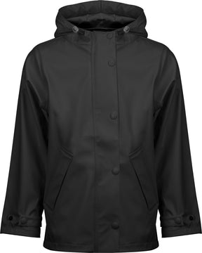 Ralka regenjas junior - sprinkle - zwart - maat 164