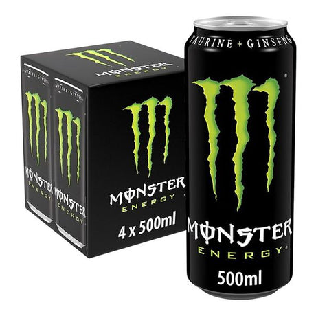 Monster energi dåse 0,5 liter 4-pak (6 stk.)