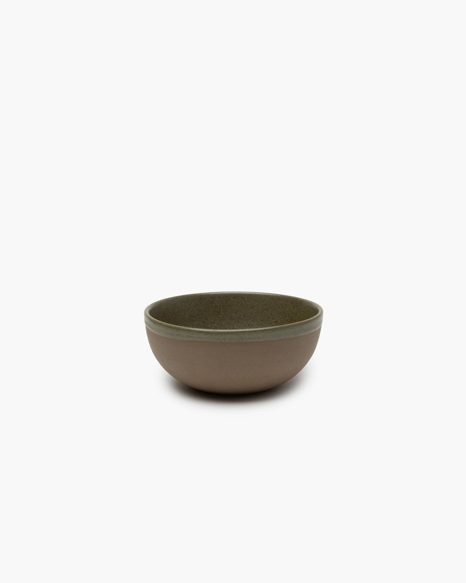 Serax - sergio herman - overflade - skål l - camo grøn - 15 ø - 4 stk.
