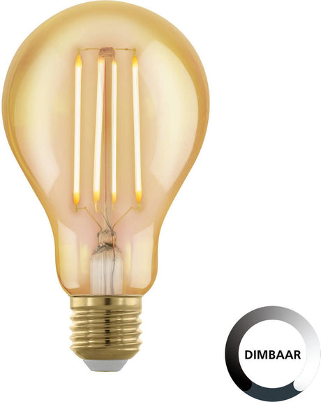 Eglo golden age LED-lampe - E27 - dæmpbar - 4W - ø 7,5 cm