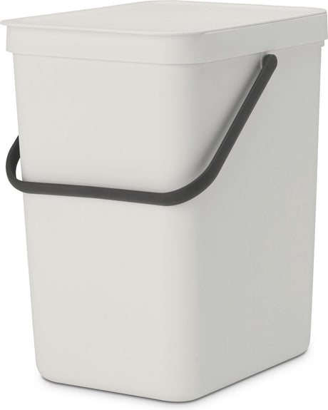 Brabantia sort go affaldsspand - 25 liter - lysegrå