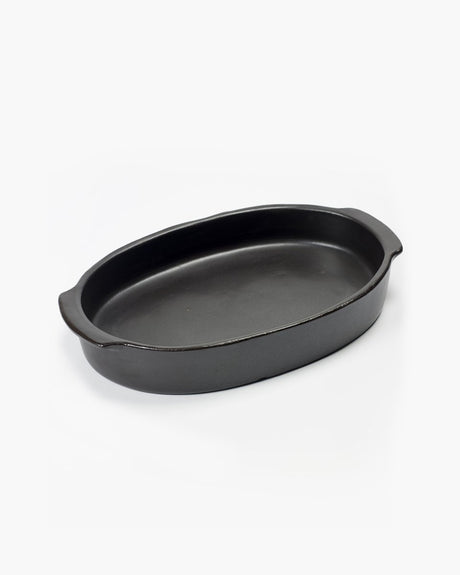 Serax - pascale naessens pure - oval ovn serveringsfad l - sort -