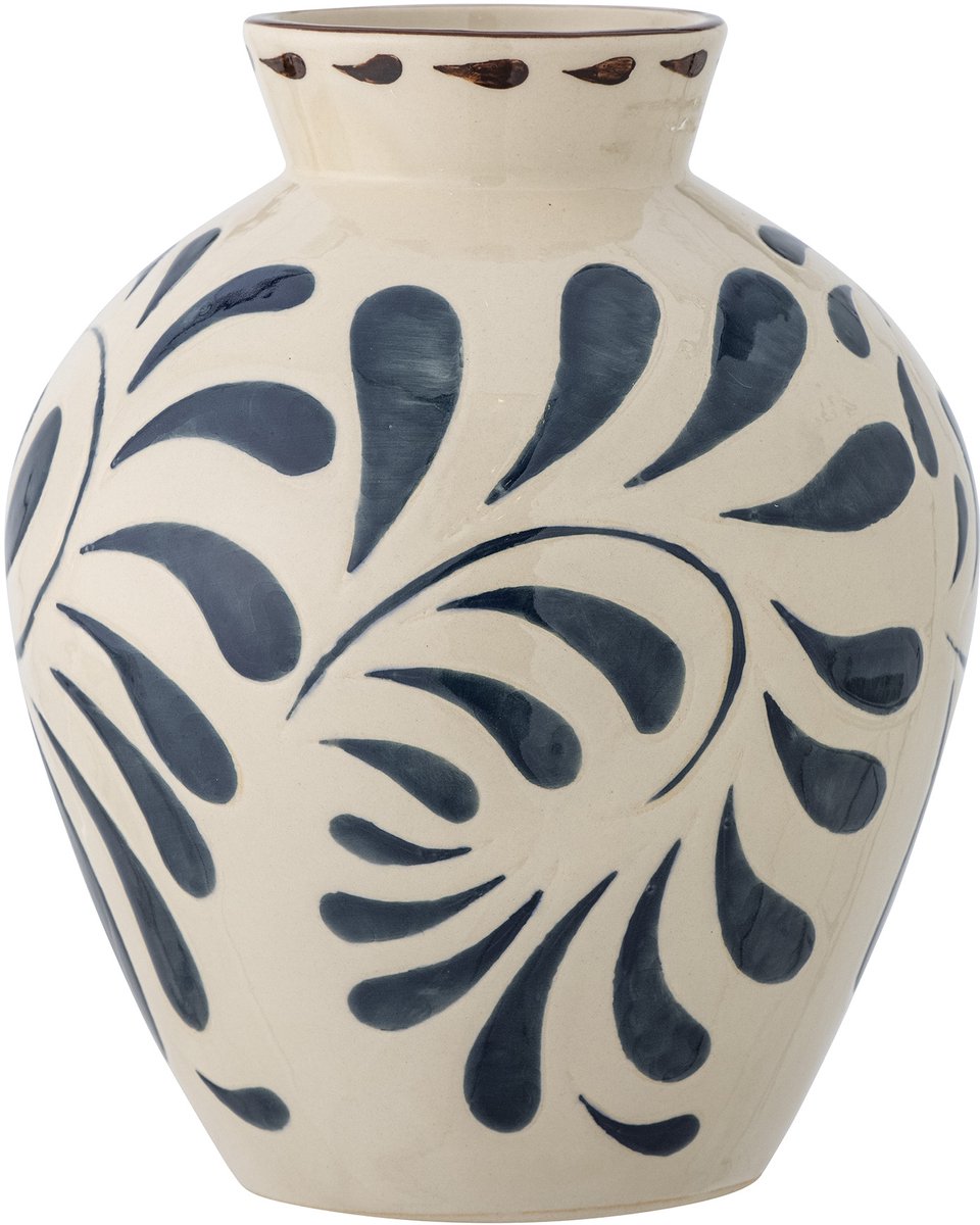 Bloomingville heikki vase - blå - lertøj