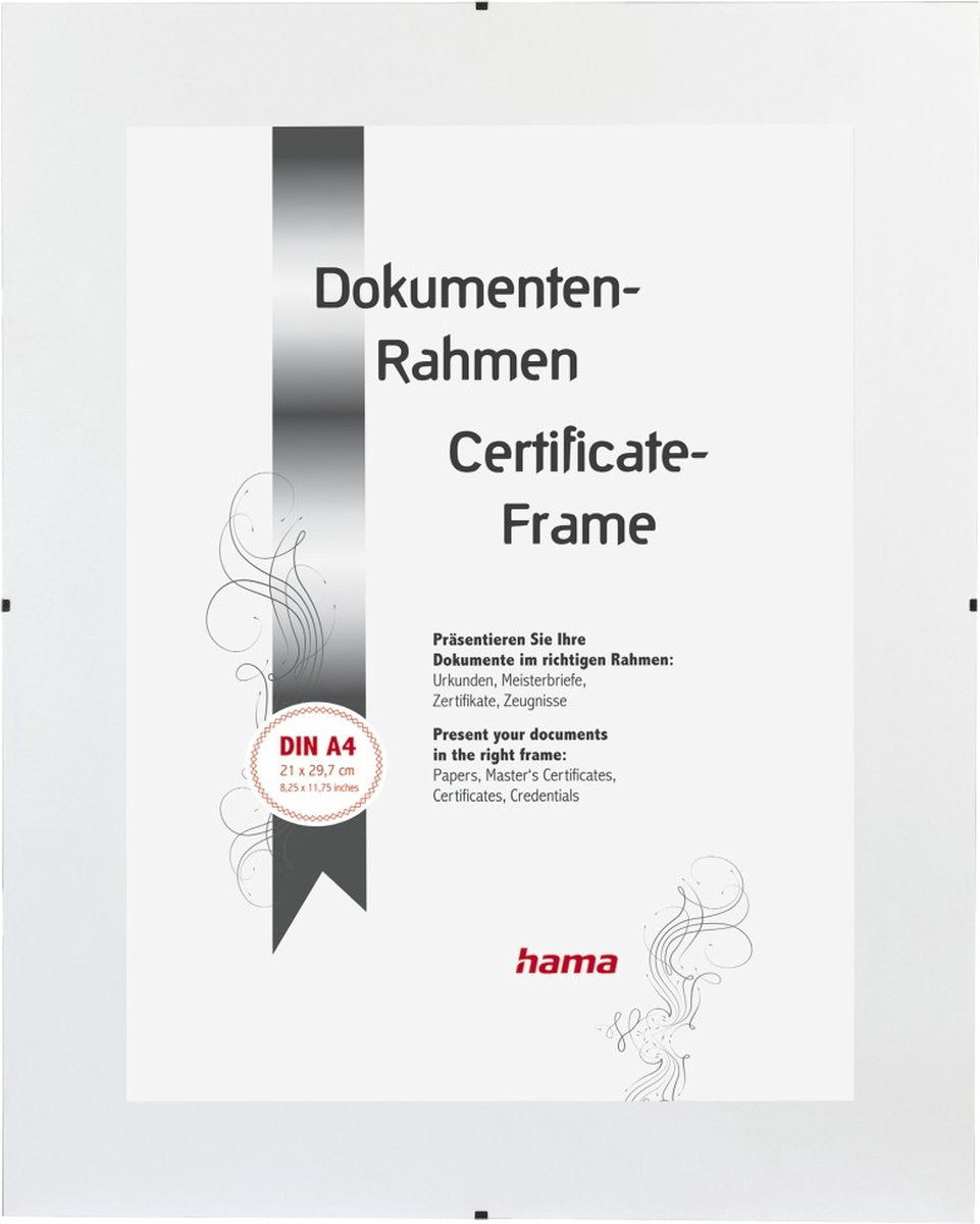 Hama fotoramme - rammeclips - 21 x 29,7 cm - antirefleks