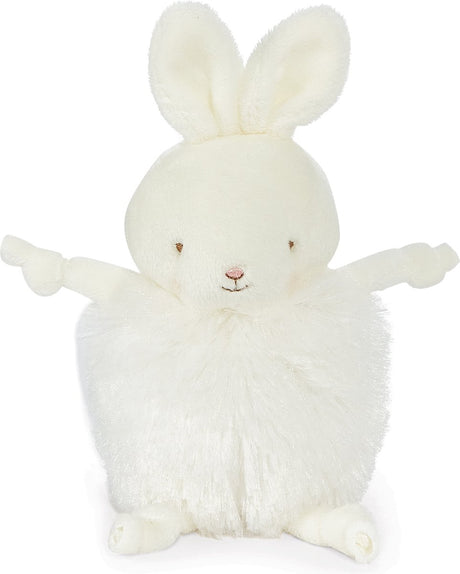 Bunnies by the bay roly poly bun bolle krammedyr - tøjdyr - broderede detaljer - kanin - 13 cm - hvid