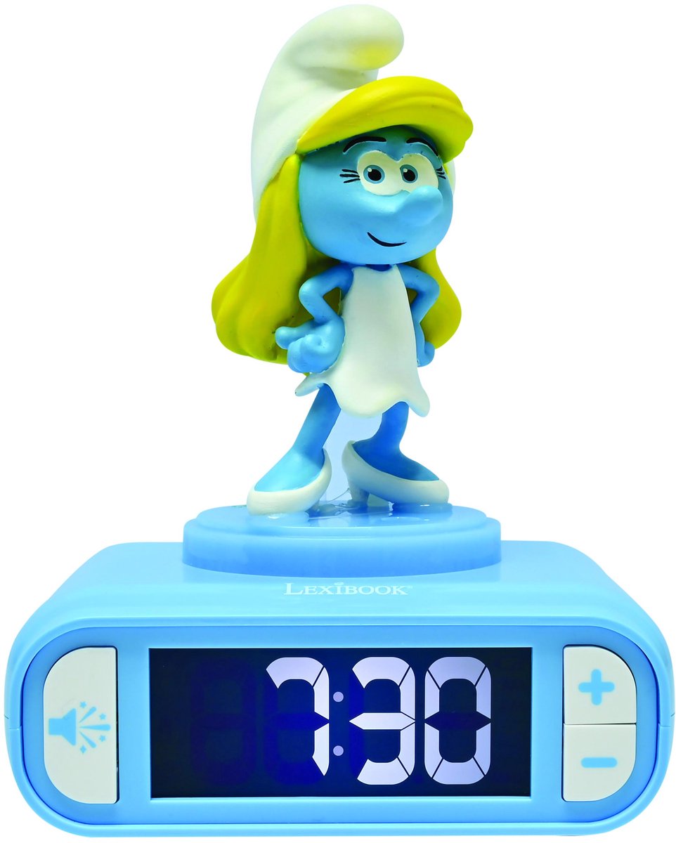 Lexibook smurfette natlys vækkeur med lyde