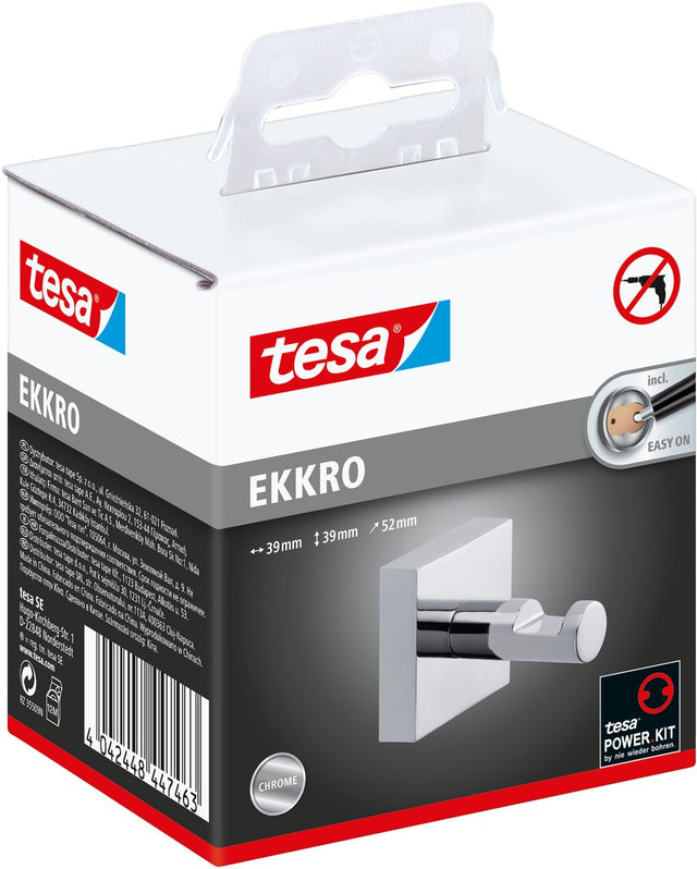 Tesa ekkro håndklædekrog klæbende metal