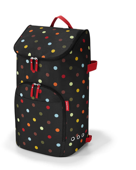 Reisenthel city cruiser taske taske til indkøbsvogn - 45l - prikker sort