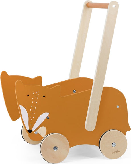 Trixie trærollator - mr. ræv - rollator - børnelegetøj - rollator fra 1,5 år - til drenge og piger - fsc