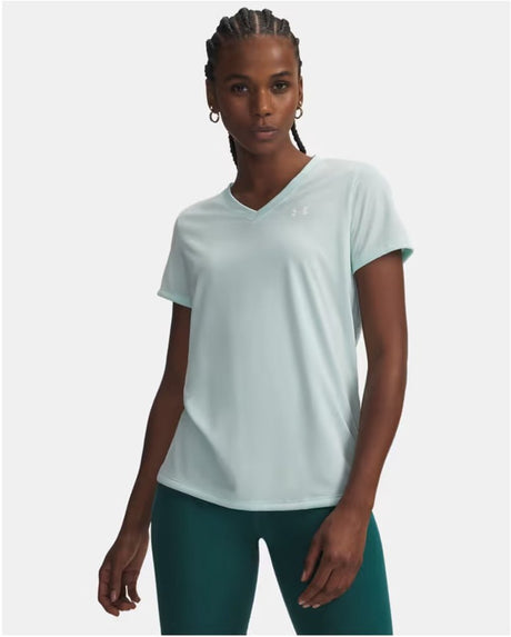 Under armour tech ssv - solid-grn dame sportstrøje - refresh mint - hvid