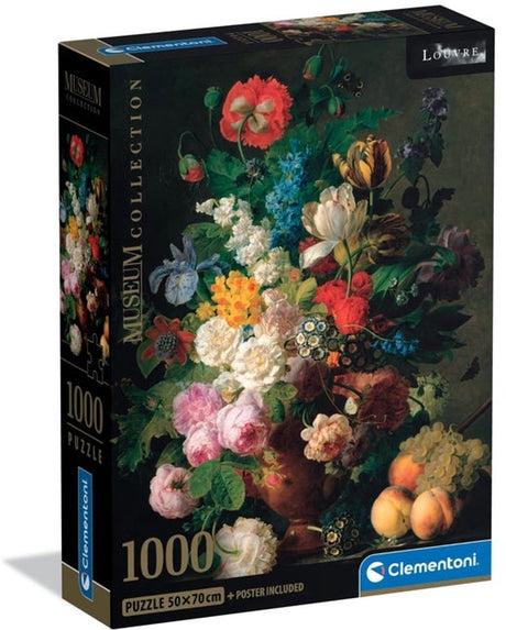 Clementoni - puslespil - 1000 brikker - skål med blomster - puslespil for voksne